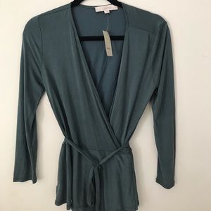 Loft Wrap Peplum Top